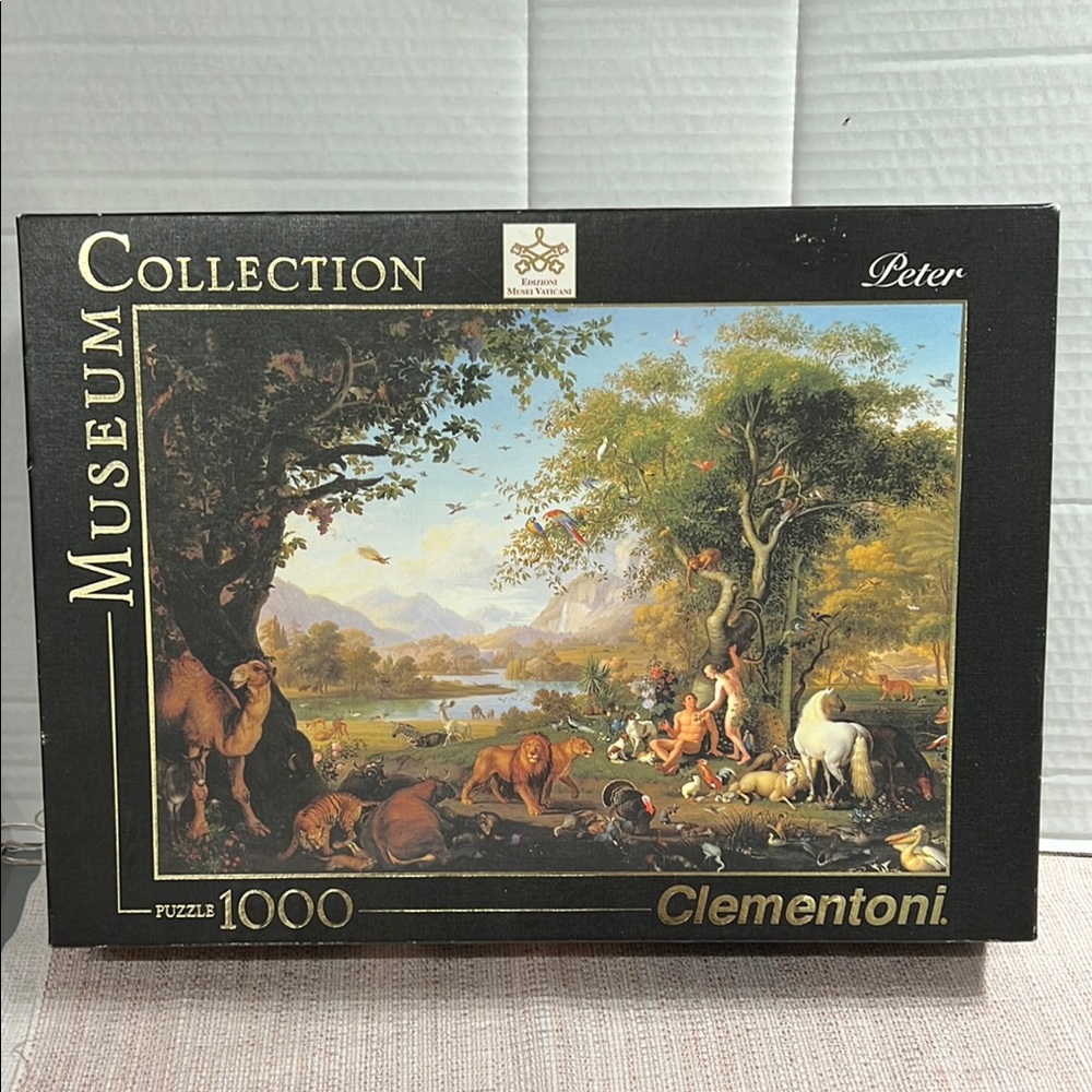 Clementoni Museum Collection Puzzle 1000 pc  Adam and Eve in the Garden